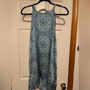 🩷 The Limited Blue Green Silky Halter Tank Top